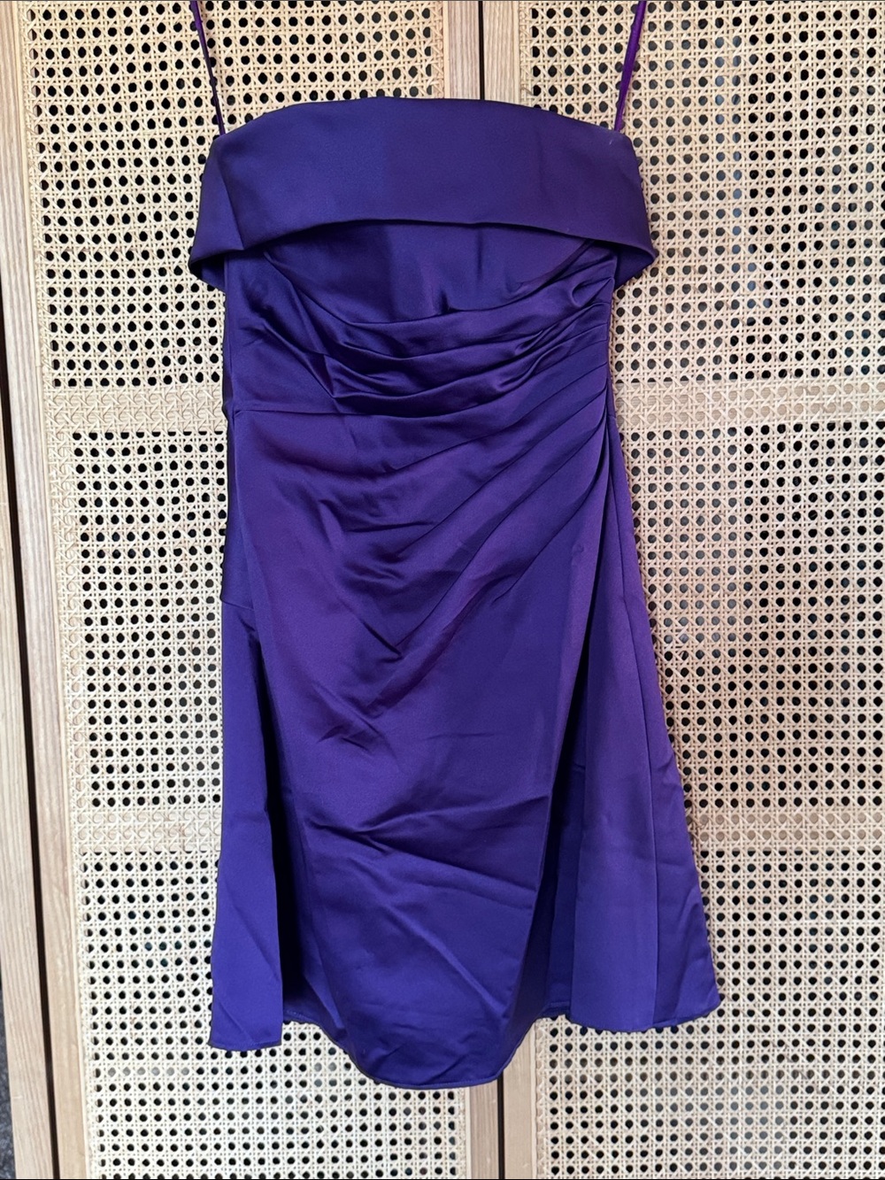 Madison Strapless Violet Cocktail Dress